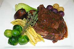 Photo of Grilled Veal Chop in Port Wine Sauce